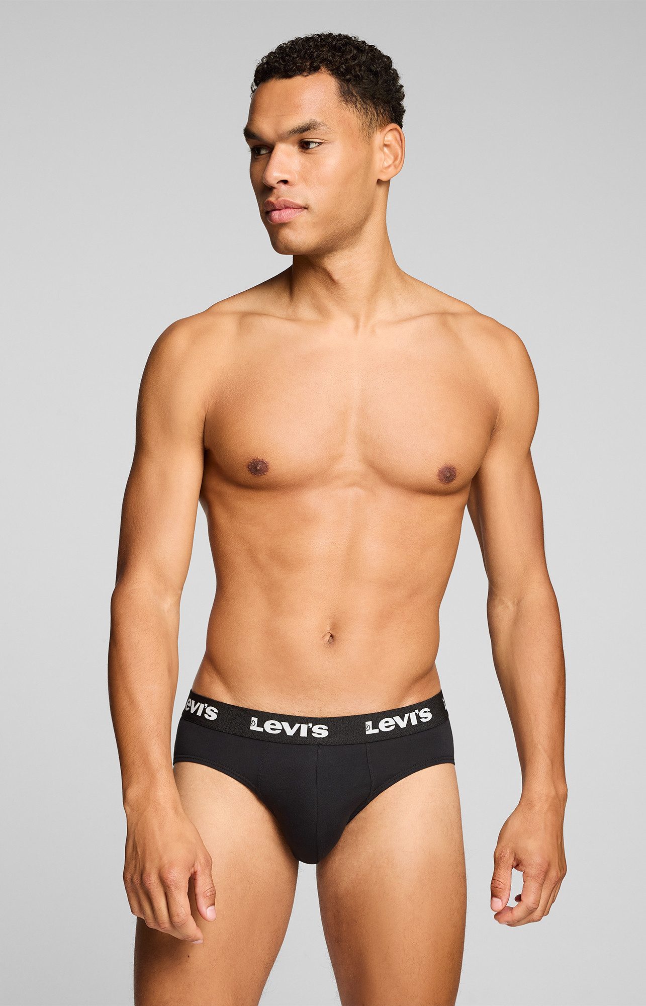 Levi's® Slip LEVIS MEN REPEAT LOGO BRIEF (2er Pack) mit Logobund, Cotton-Mix, ohne Eingriff