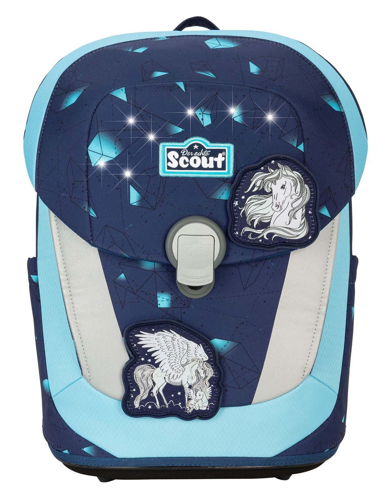 Scout Schulranzen Sunny II Set 5-teilig (Set, 4-tlg)