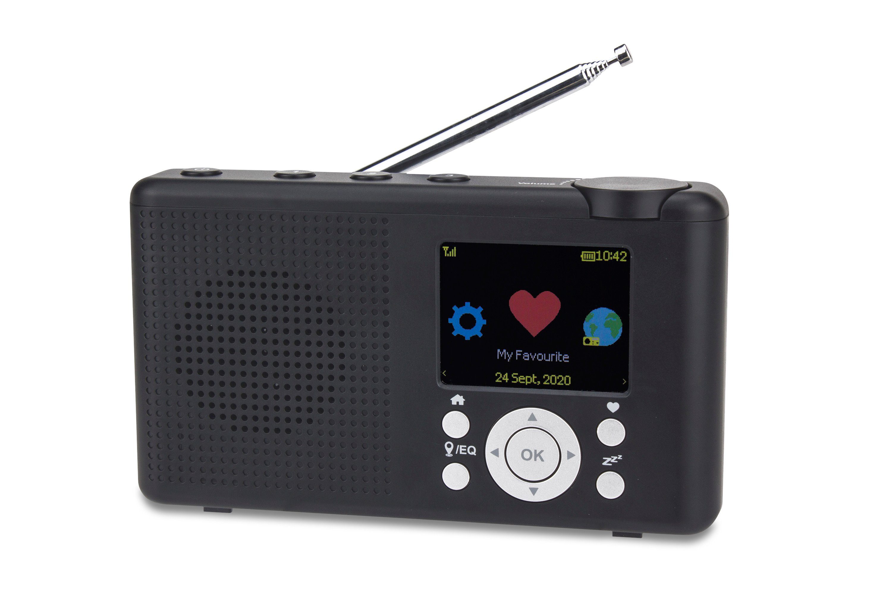 Reflexion TRA23I Internet-Radio (Digitalradio (DAB), Bluetooth, UKW, DAB, DAB+, RDS, Farbdisplay, Bluetooth) anthrazit