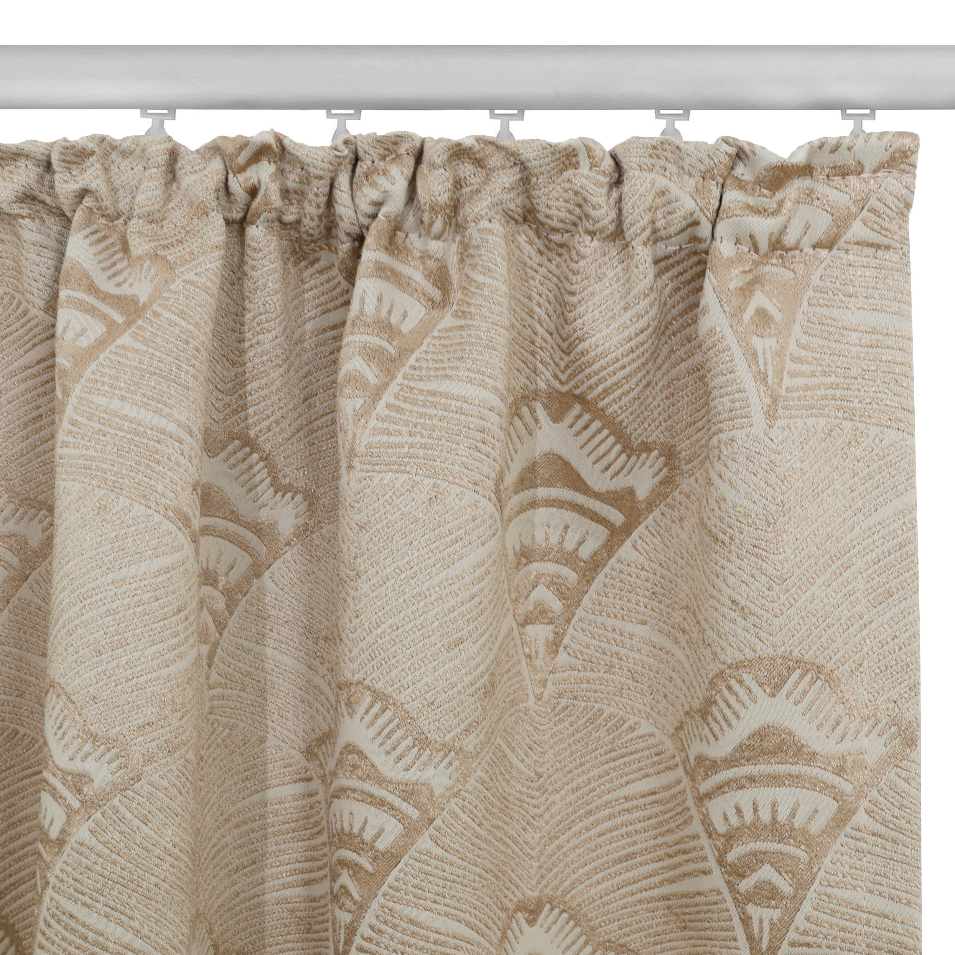 Bruno Banani Verdunkelungsvorhang Alessio (1 St), Kräuselband, verdunkelnd, Polyester, Elegantes Muster, Jacquard, verdunkelnder Vorhang, blickdicht,modern – Bild 4 von 5