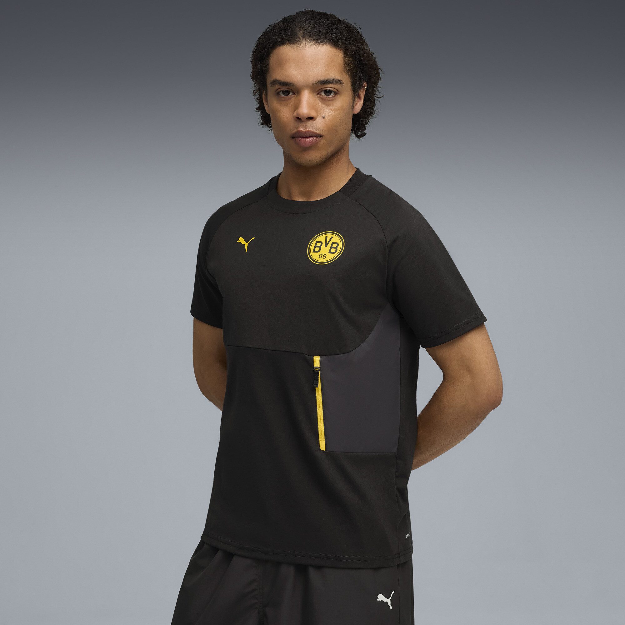 PUMA T-Shirt Borussia Dortmund PUMATECH T-Shirt mit Tasche Herren
