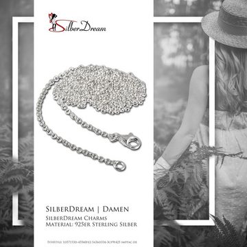 SilberDream Charm-Kette SilberDream Charmskette Charms (Charmskette), Charmsketten ca. 80cm, 925 Sterling Silber, Farbe: silber, Made-In Ger