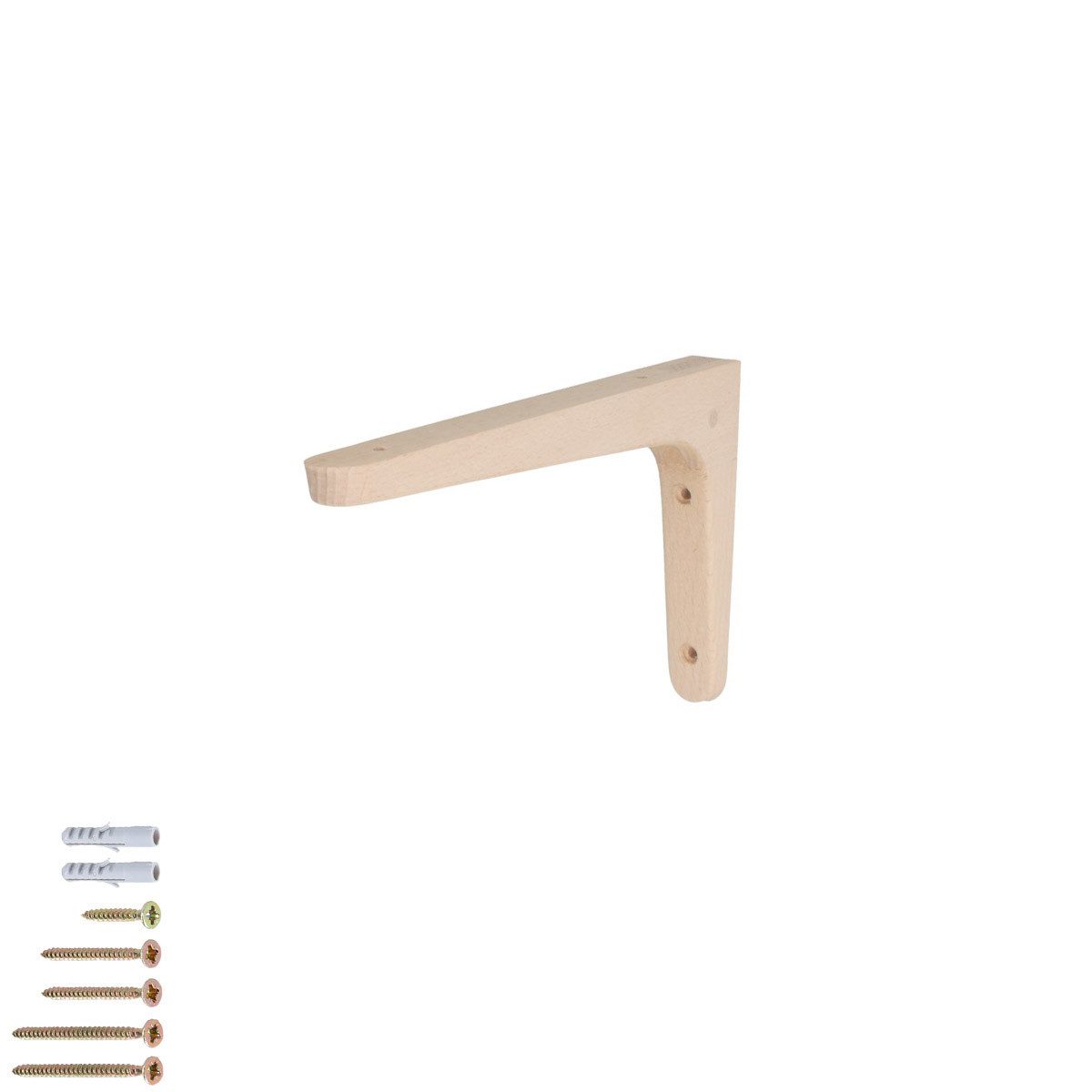 MS Beschläge Wandregalhalter Holzkonsole Buche Regalhalter günstig online kaufen