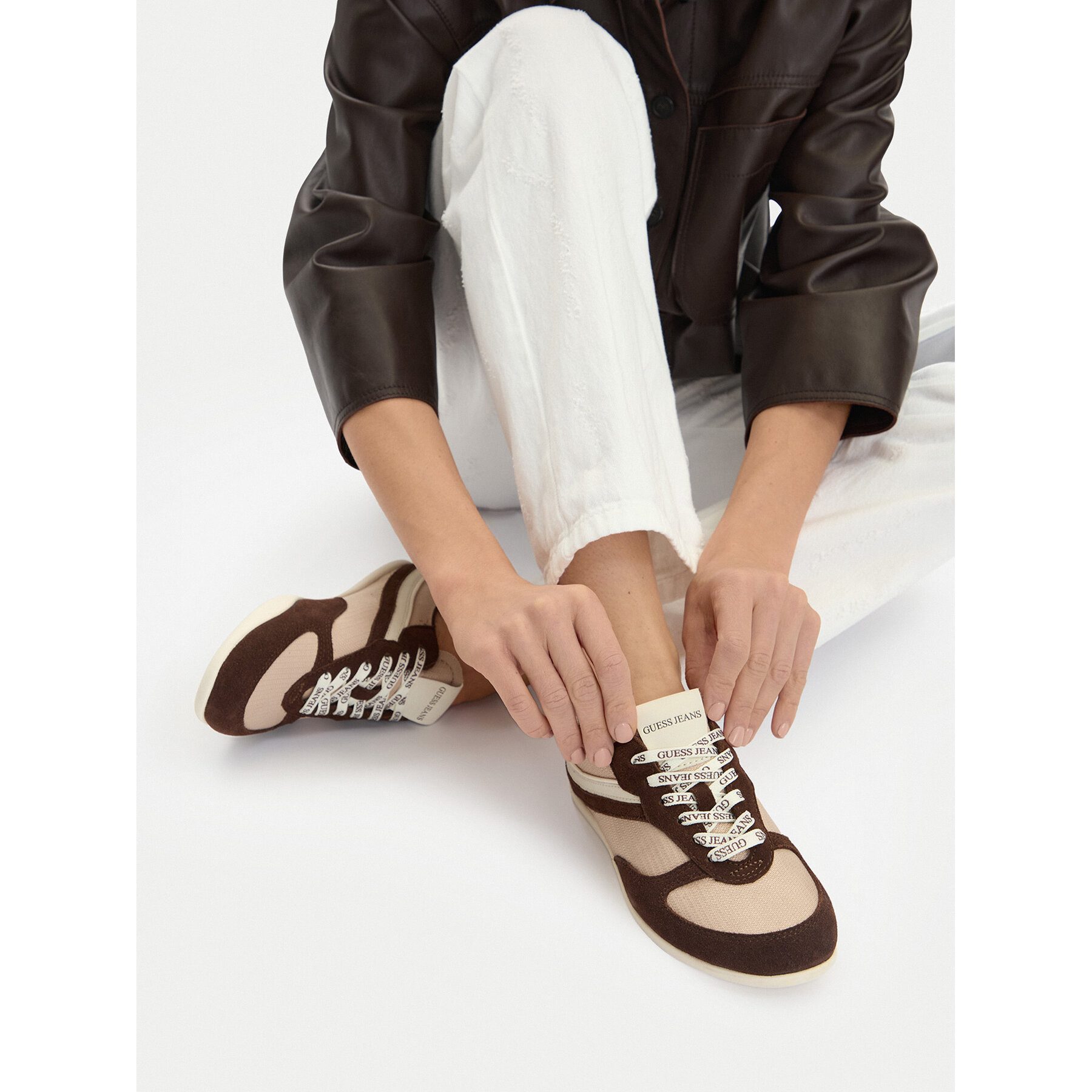 GUESS JEANS Guess Jeans Damen-Sneaker Braun Sneaker