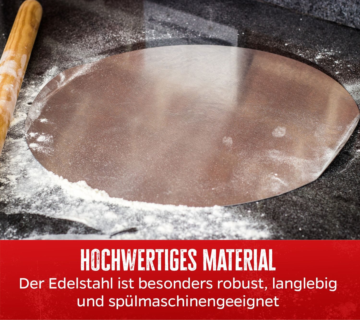 Grillfürst Aromaplanke Grillfürst Pizzablech Edelstahl 31 cm