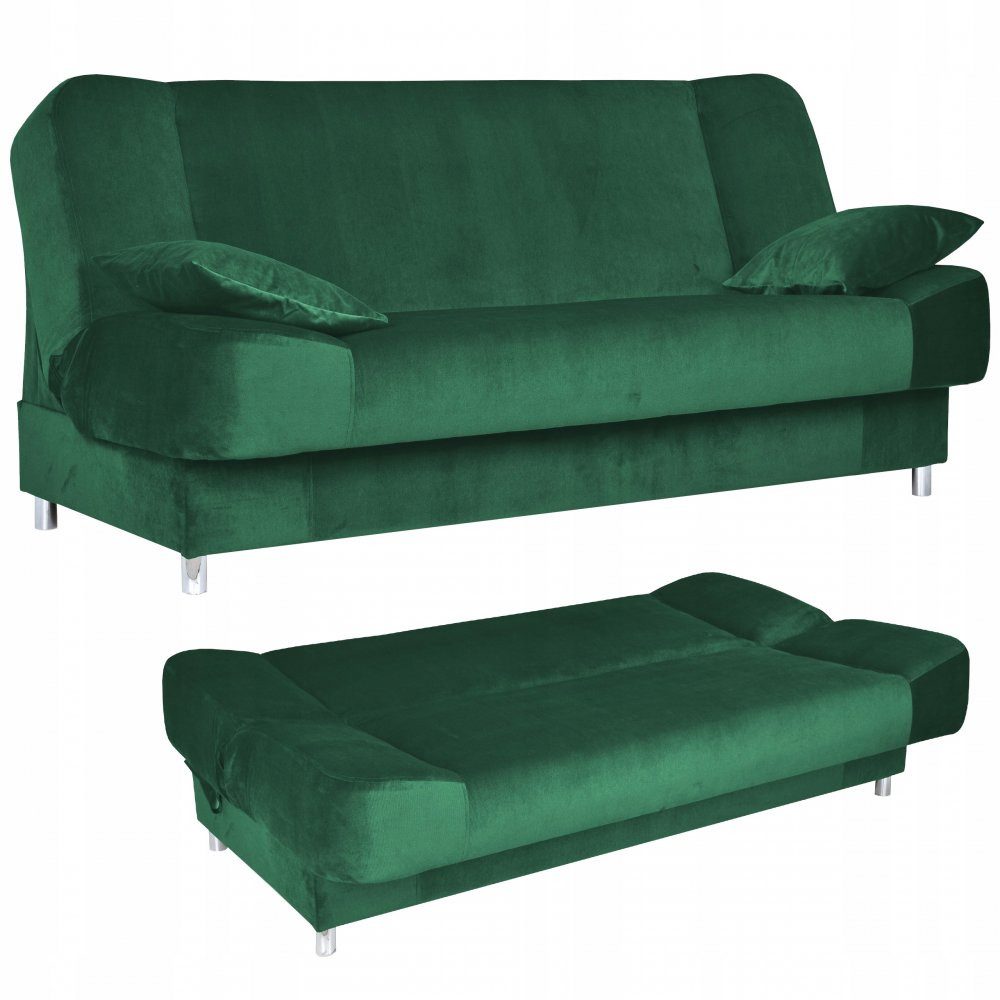 Family Meble Sofa Family Meble Schlafsofa Sara New Velo 119 Grün mit Bonellfedern 200x11, 1 Teile