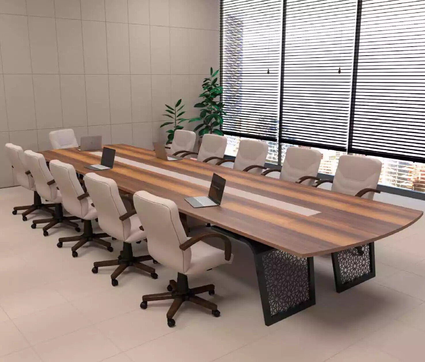 JVmoebel Konferenztisch Großer Holz Konferenztisch Büroeinrichtung Besprechungstisch Tische, Made In Europe