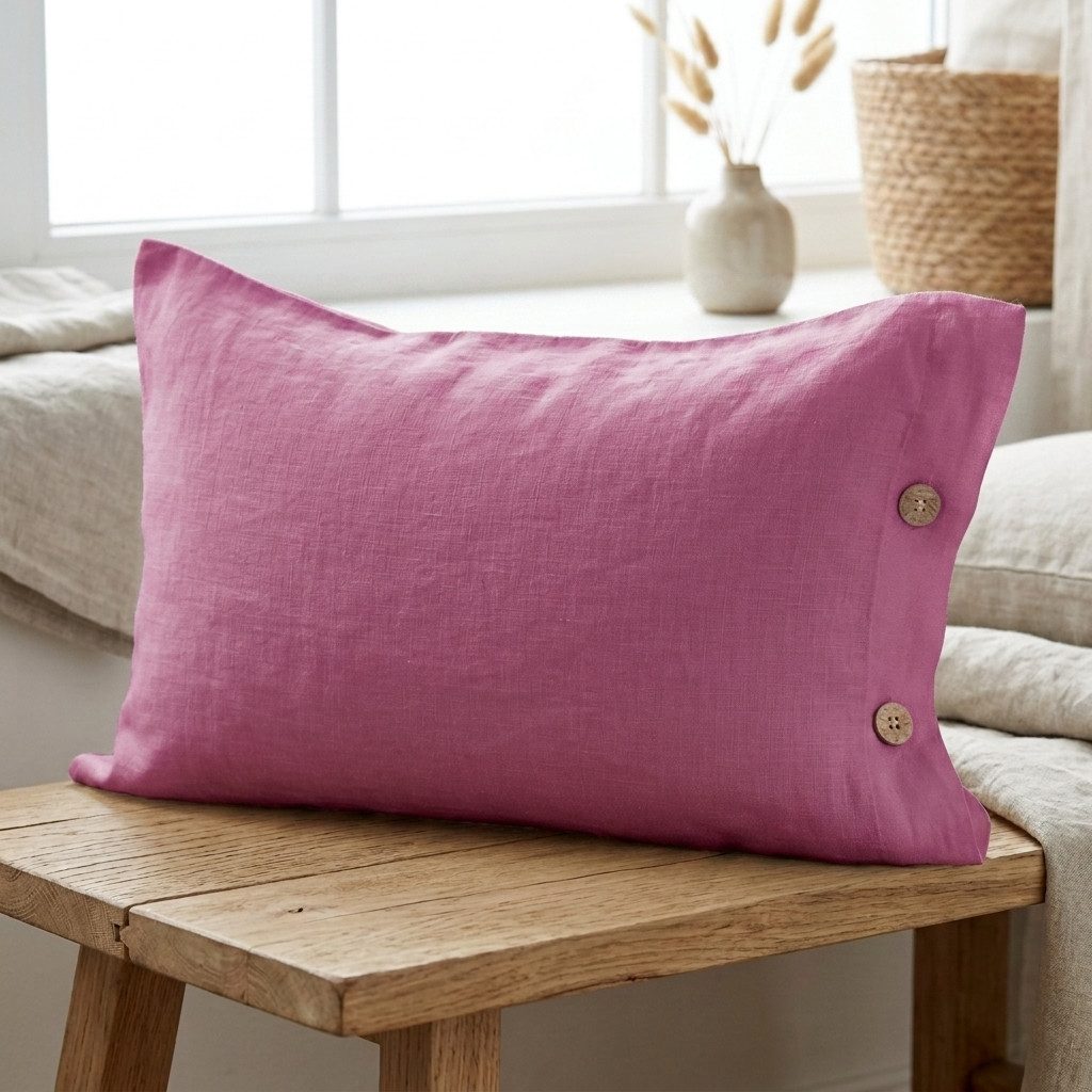 Interior by Hakito Kissenbezug 100% reine Leinen 180g/m² GOTS BIO zertifiziert