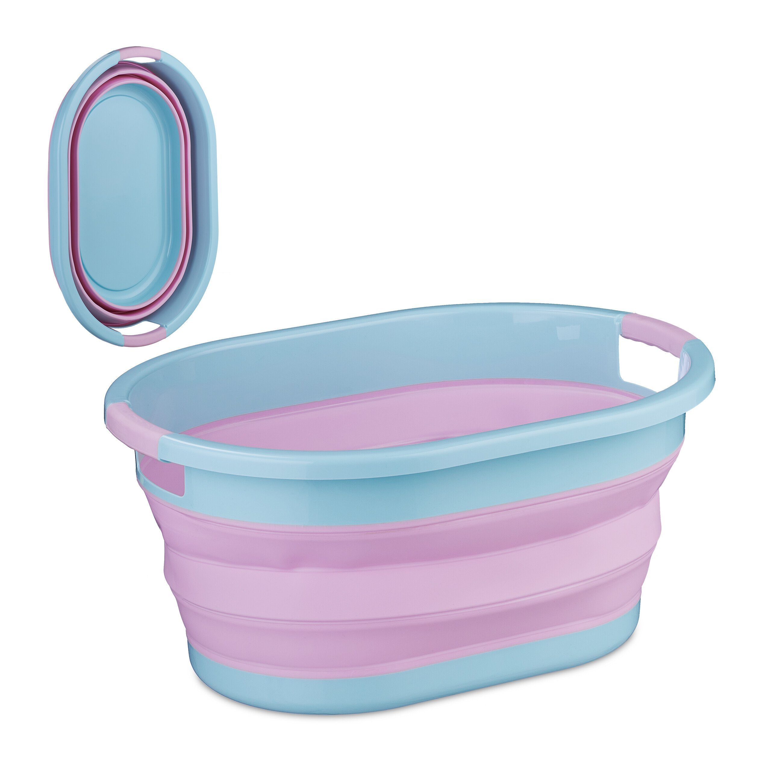 relaxdays Wäschekorb Faltbarer Wäschekorb 22 Liter günstig online kaufen