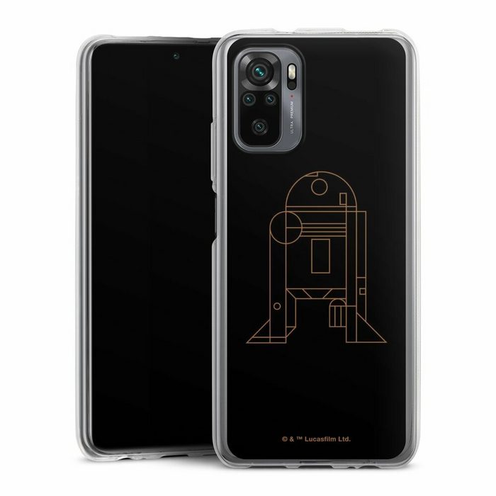 DeinDesign Handyhülle Star Wars R2D2 Fanartikel R2D2 Line Art Xiaomi Redmi Note 10S Silikon Hülle Bumper Case Handy Schutzhülle