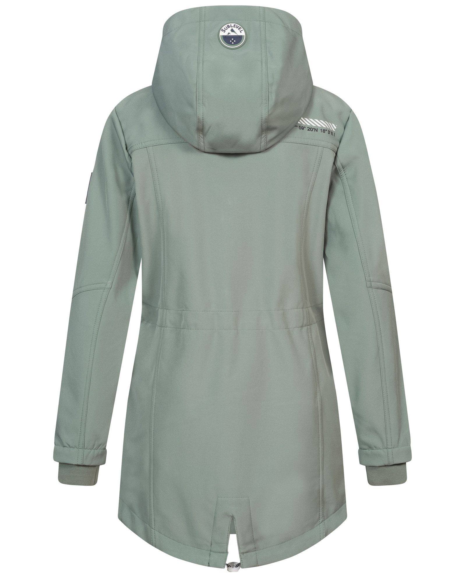 SUBLEVEL Softshelljacke Damen Frühlings Jacke Softshell Outdoor Regen Übergangs Jacke Herbst