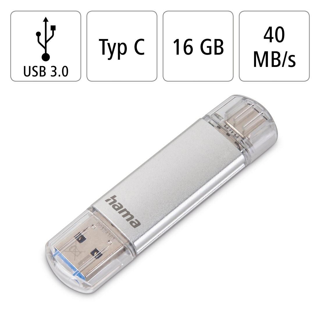 Hama C-Laeta, Type-C USB 3.1/USB 3.0 USB-Stick (USB 3.1)
