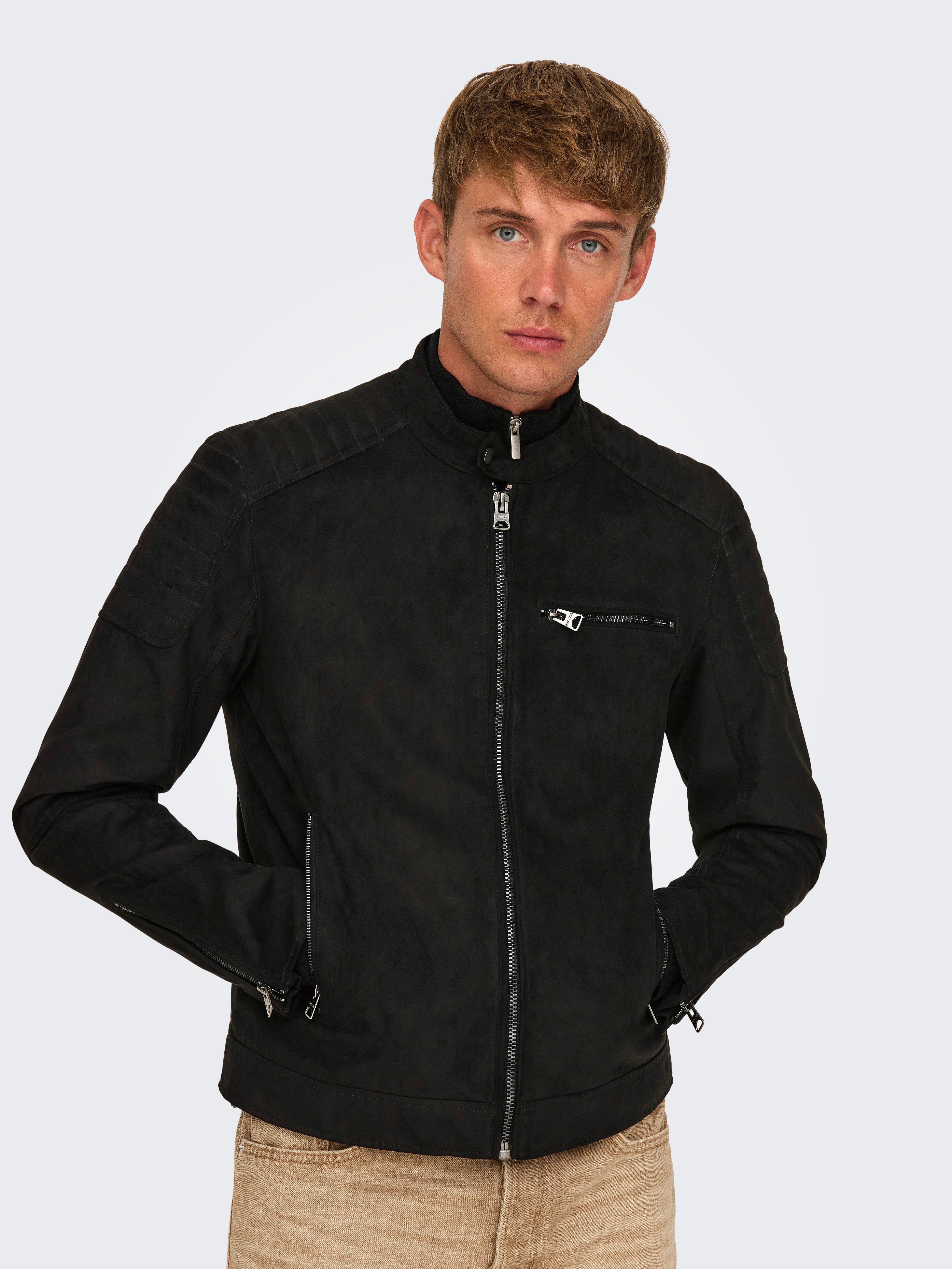 ONLY & SONS Lederimitatjacke ONSGUS FAUX SUEDE RACER JACKET OTW NOOS günstig online kaufen