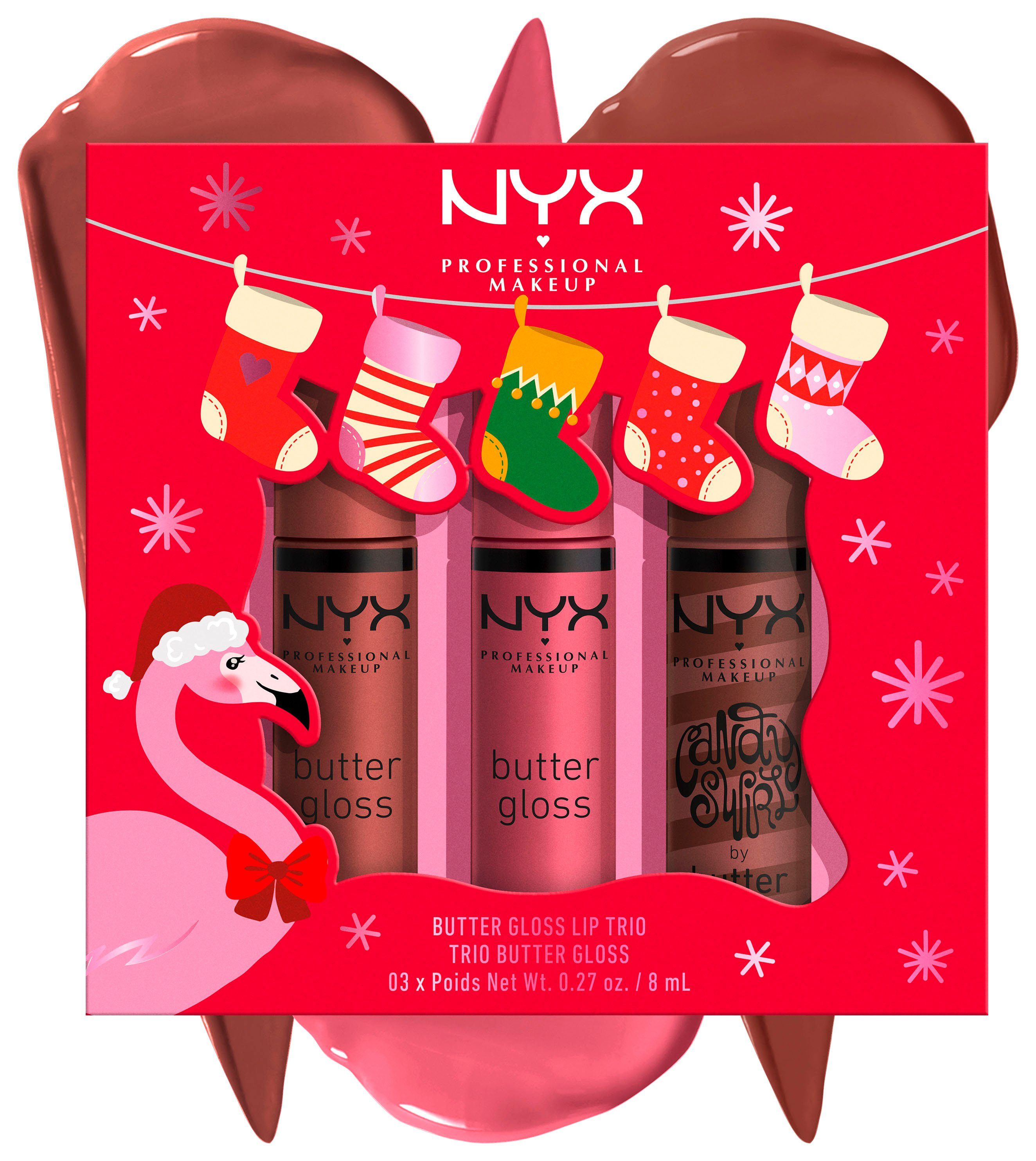 NYX Schmink-Set Professional Lip Butter NYX Makeup Trio Gloss