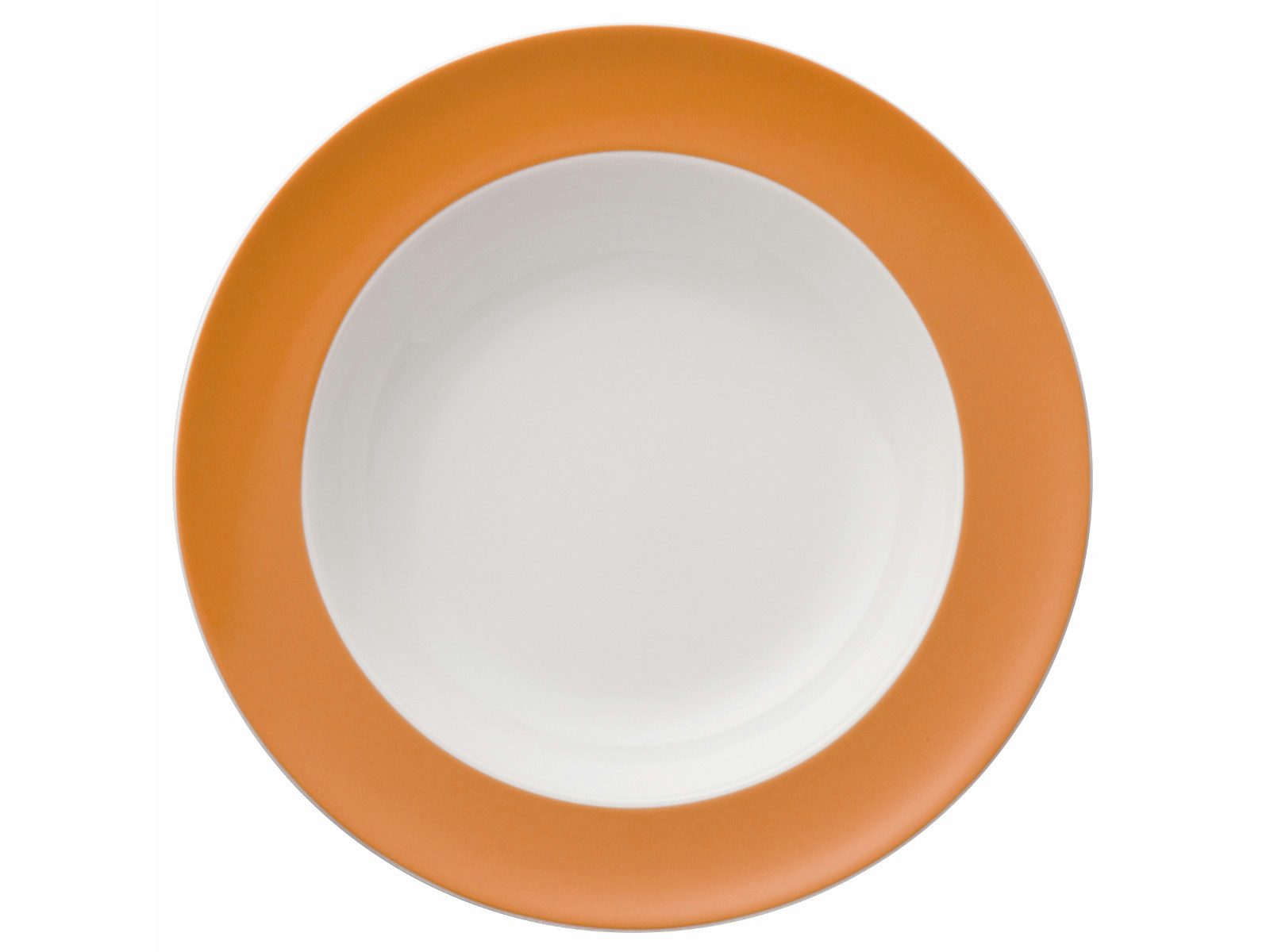 Thomas Porzellan Suppenteller Sunny Day Orange Suppenteller 23 cm, Teller Tief