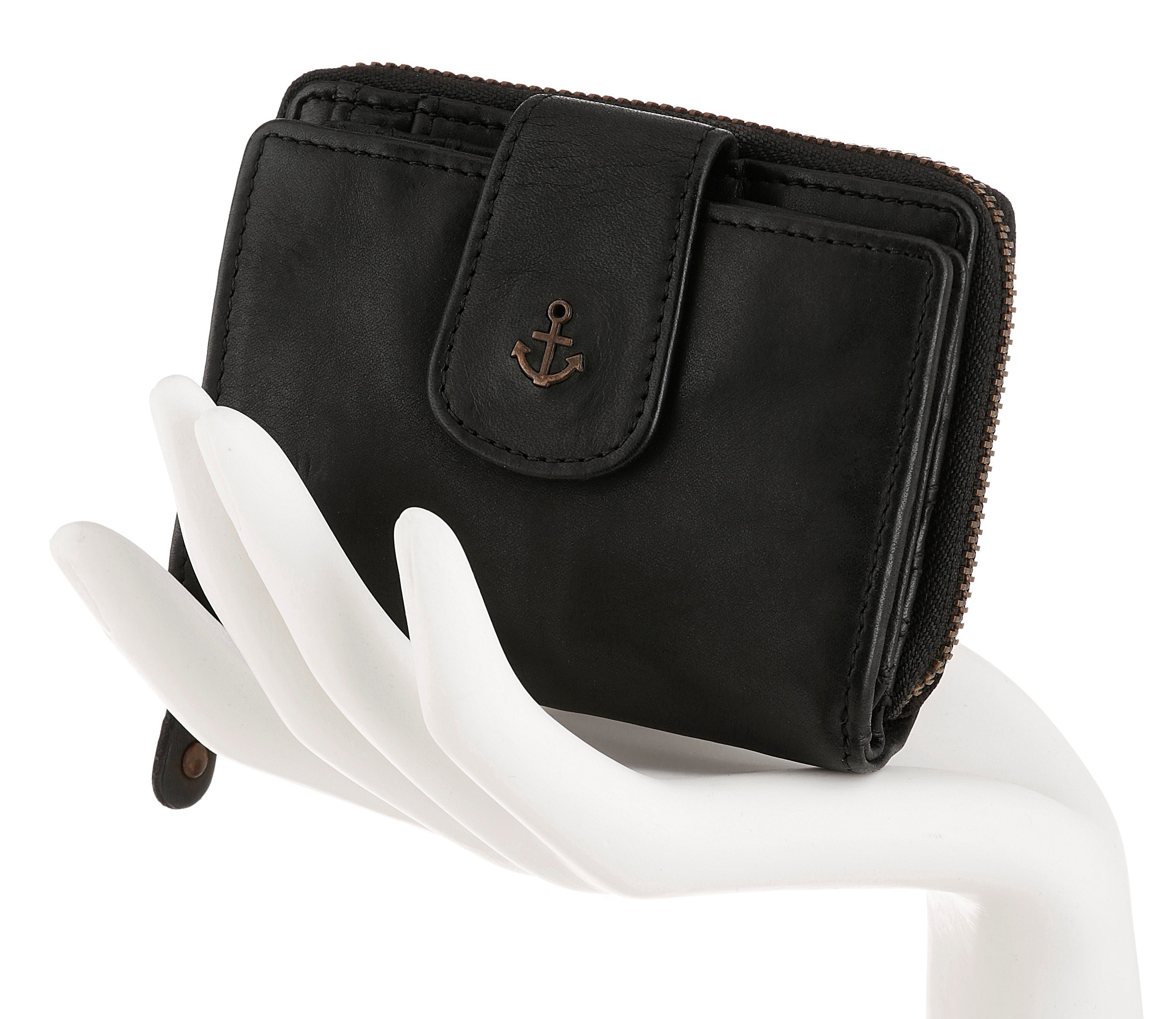 HARBOUR 2nd Geldbörse, Unisex Geldbeutel, Portemonnaie mit Anker-Schmuckelement