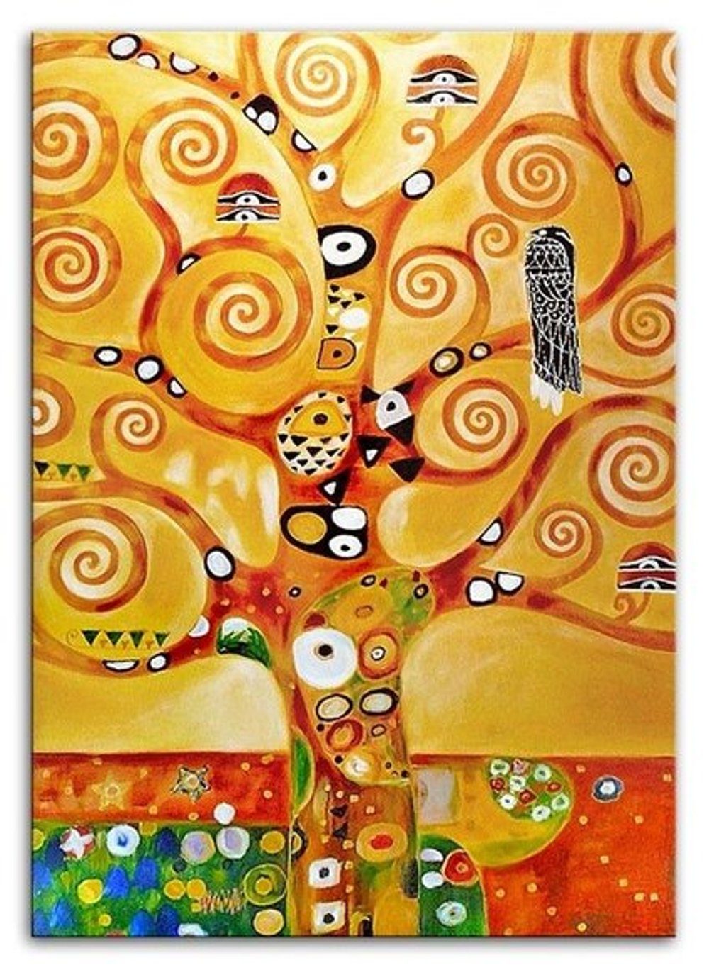Unikat, JVmoebel handgearbeitet Bild Gustav »G15117«, Klimt Gemälde ein jedes