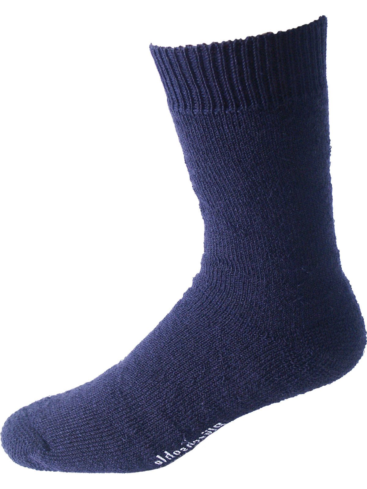 Nordpol Arbeitssocken 3 Paar Vollplüsch-Socke kurz 7000 blau 70% Wolle / 30% Polyester
