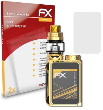 atFoliX Schutzfolie für Smok G-Priv Baby Luxe, (2er Set), Entspiegelnd und stoßdämpfend