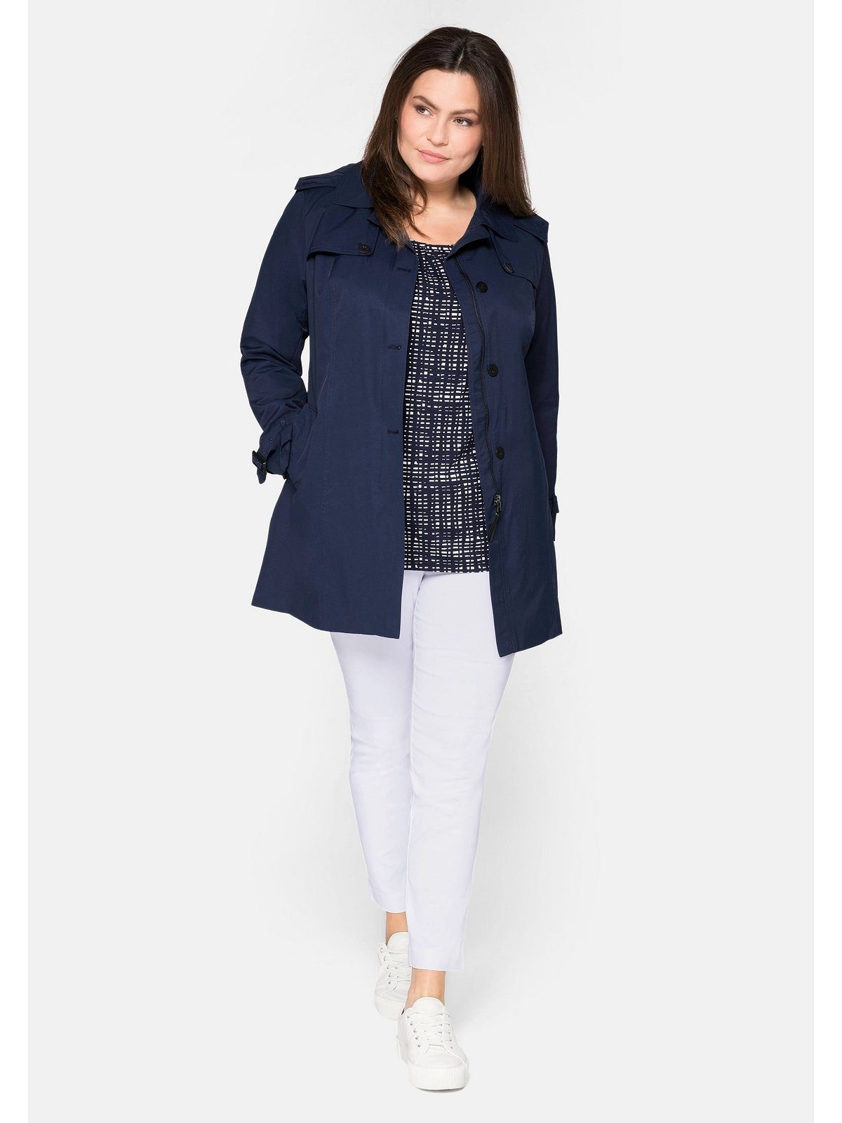 Sheego Stretch-Hose Große Größen knitterarm und pflegeleicht