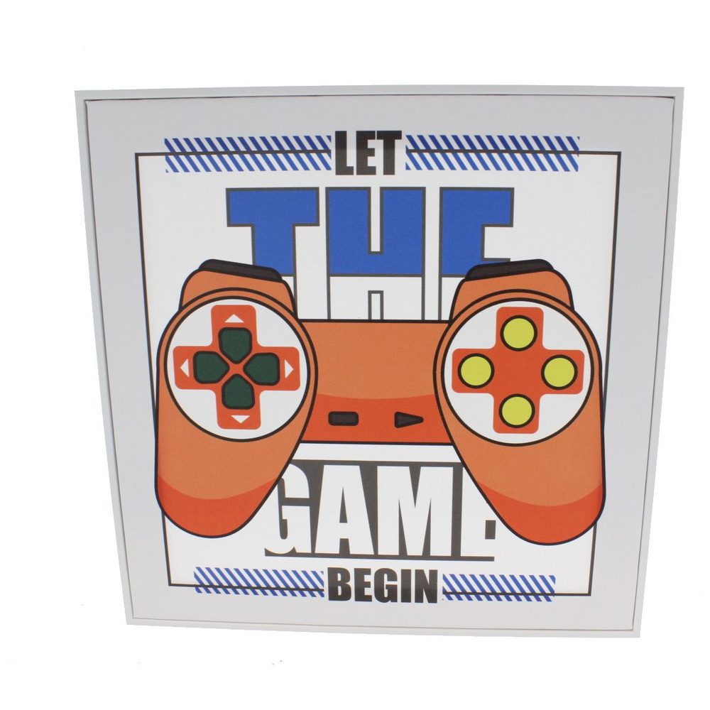 MICA Bilderrahmen Canvasbild - let the game begin