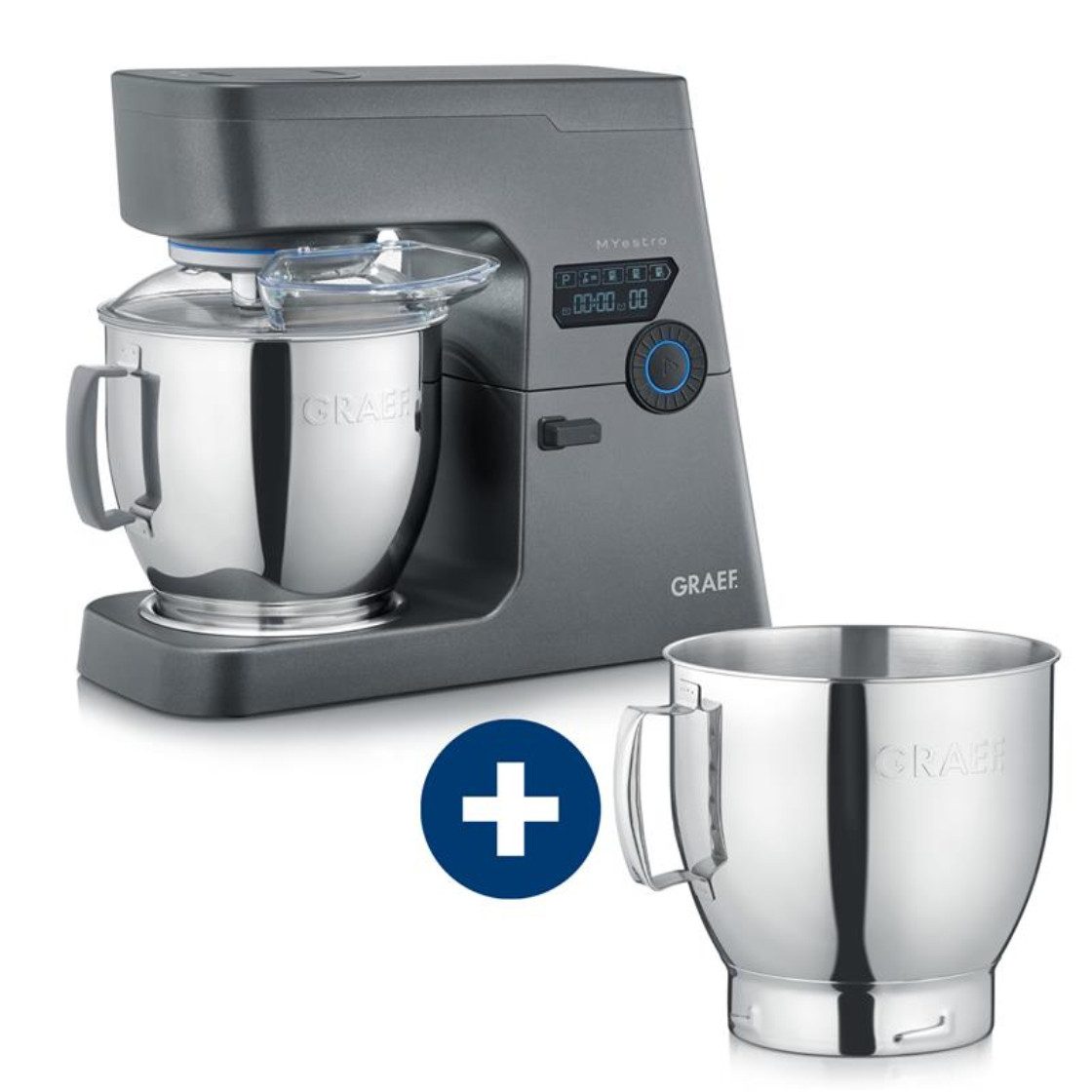 Graef Küchenmaschine, Hochwertiges Vollmetall-Getriebe, Robustes Gehäuse im MYestro-Design