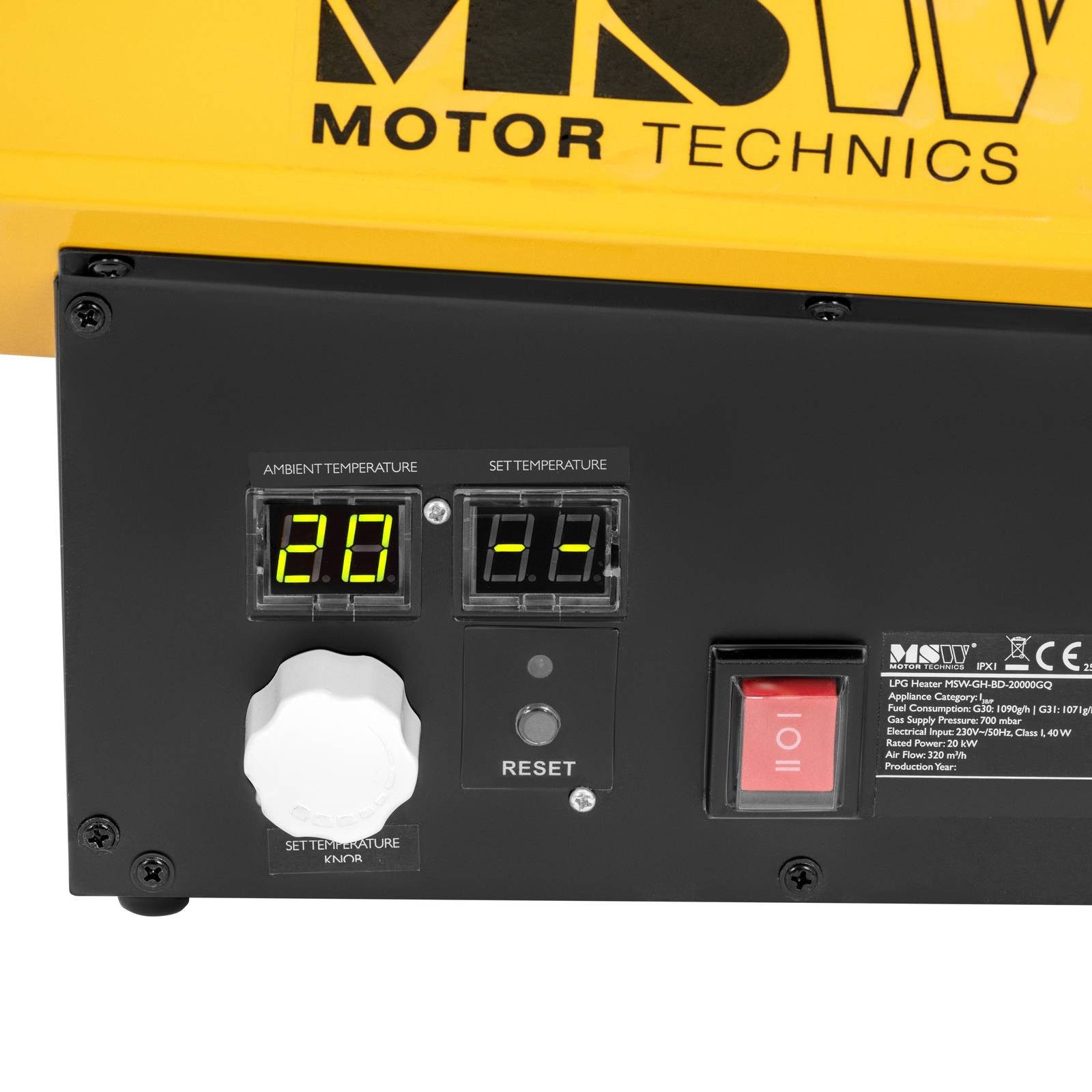 MSW Heizgerät Gasheizer 20 kW 160 günstig online kaufen