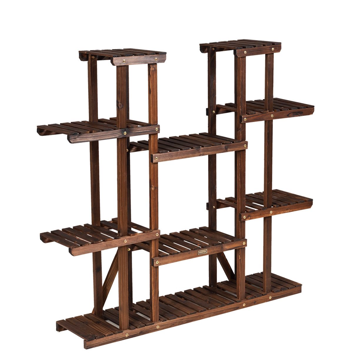 COSTWAY Blumenständer Pflanzenregal, Blumentreppe, 9 Etagen, 125x25x114cm günstig online kaufen