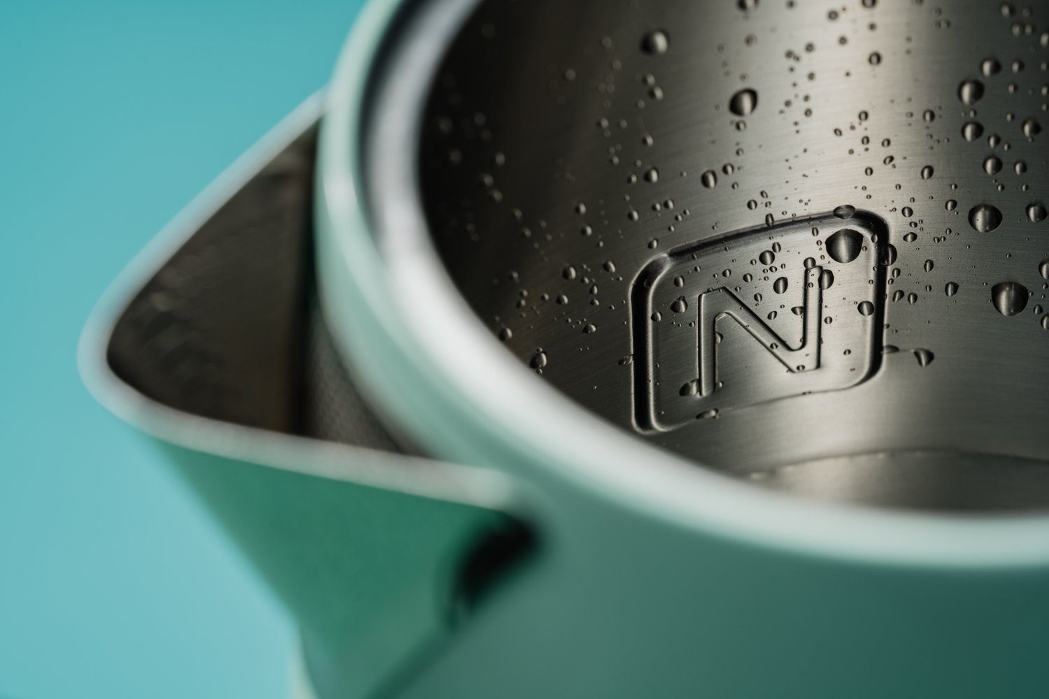 NOVIS Wasserkocher Iconic Line Temperatureinstellung Neomint mit elektronischer Wasserkocher KTC1