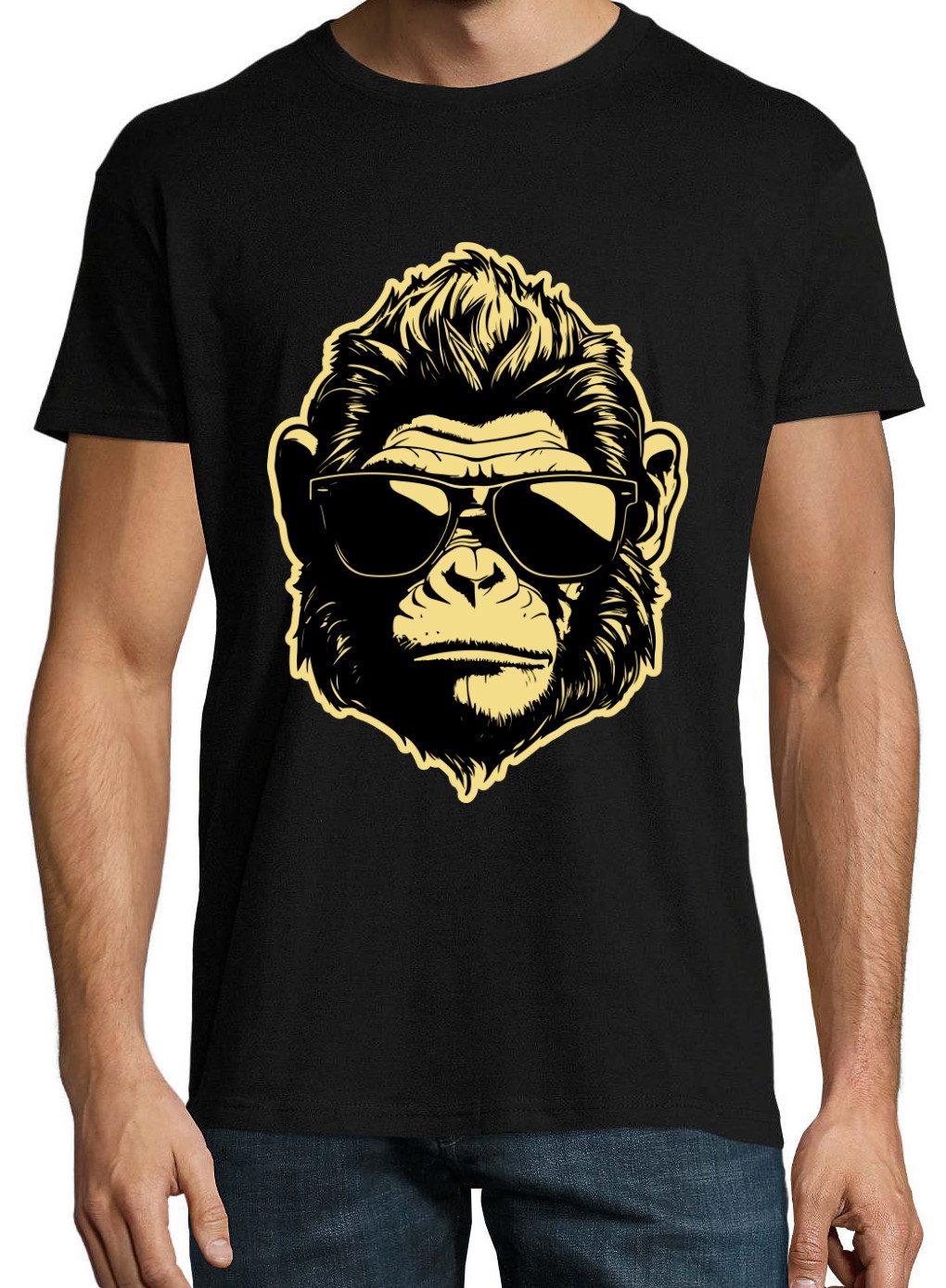 Print-Shirt Gorilla Herren T-Shirt