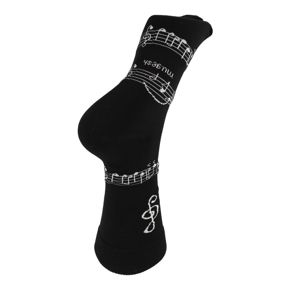 mugesh Freizeitsocken Musik Socken Notenschlüssel für Musiker – Bild 5 von 5