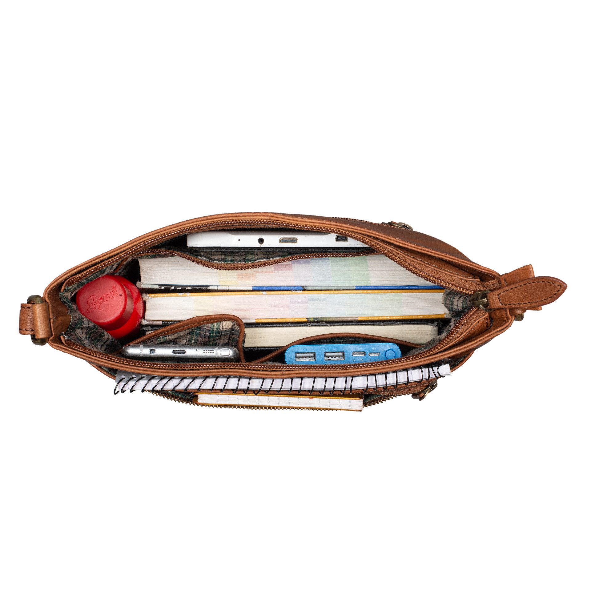 Benthill Umhängetasche Damen Echt Leder Umhängetasche Handtasche Schultertasche Shopper, Schultergurt / Umhängegurt Reißverschlussfach