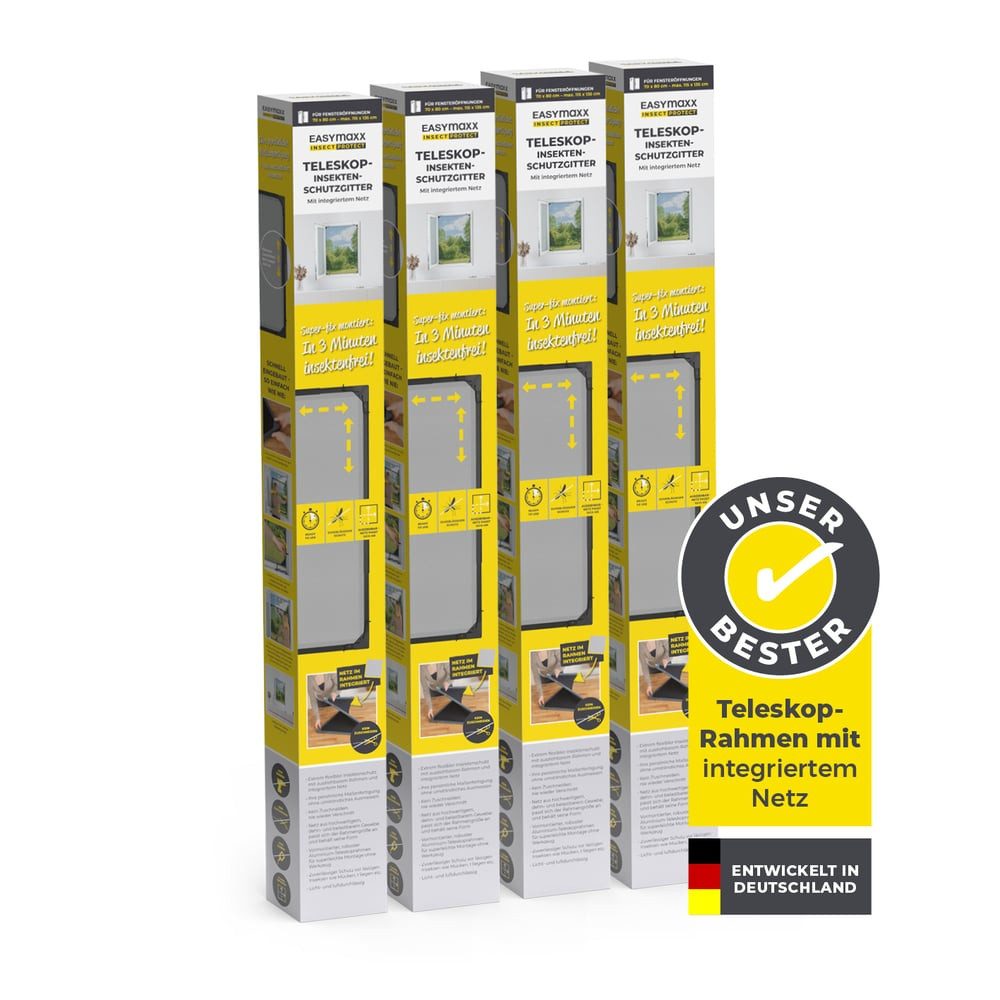 EASYmaxx Insektenschutz-Fensterrahmen ausziehbares Teleskop-Insektenschutzg günstig online kaufen
