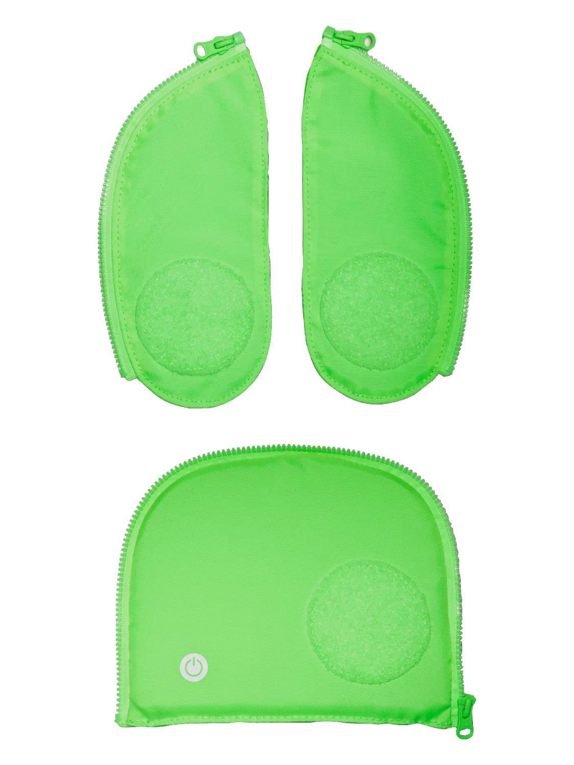 ergobag Schulranzen Fluo LED Zip Set, reflektierend