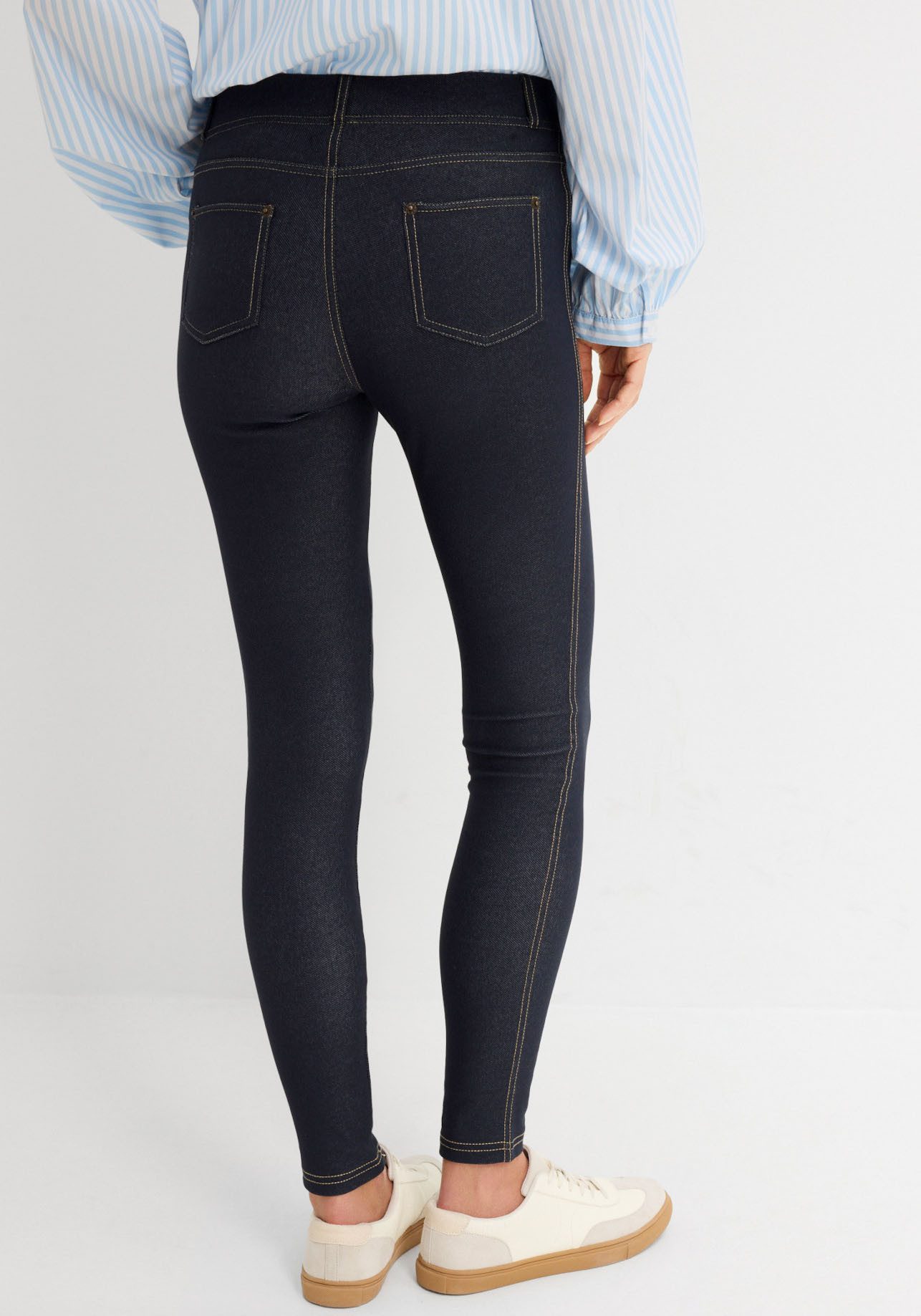 bonprix Leggings Skinny Fit, mit Eingrifftaschen und Gesäßtaschen, mit Gummizug