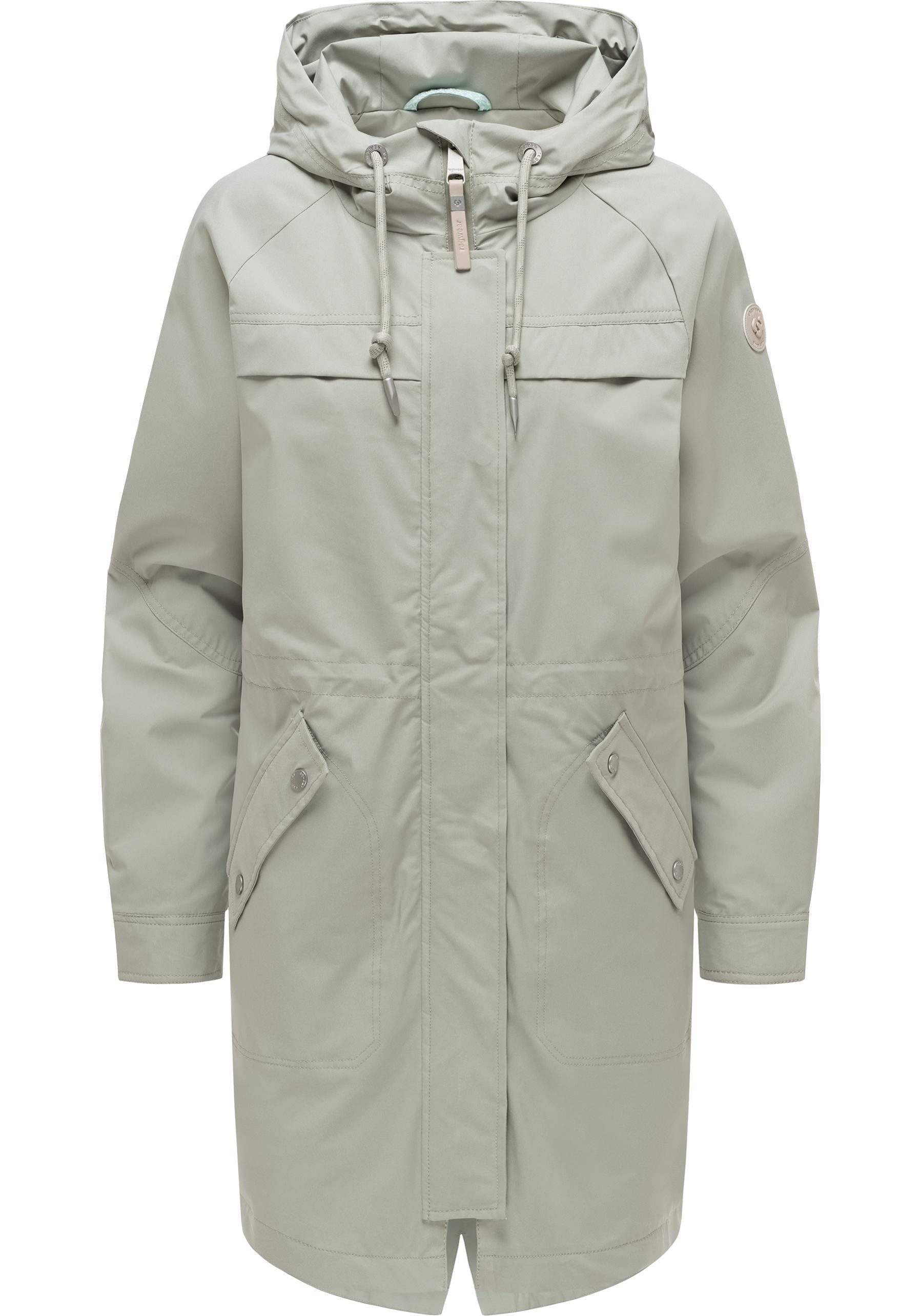 Ragwear Regenmantel Ximenna wasserdichter und atmungsaktiver Damen Übergangsparka