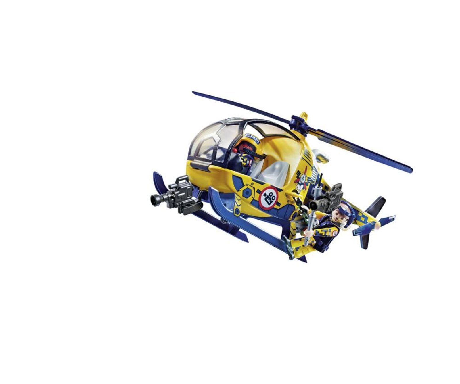 Playmobil® Spielfigur Playmobil 70833 Air Stuntshow Filmcrew Helikopter Figuren Spielzeug