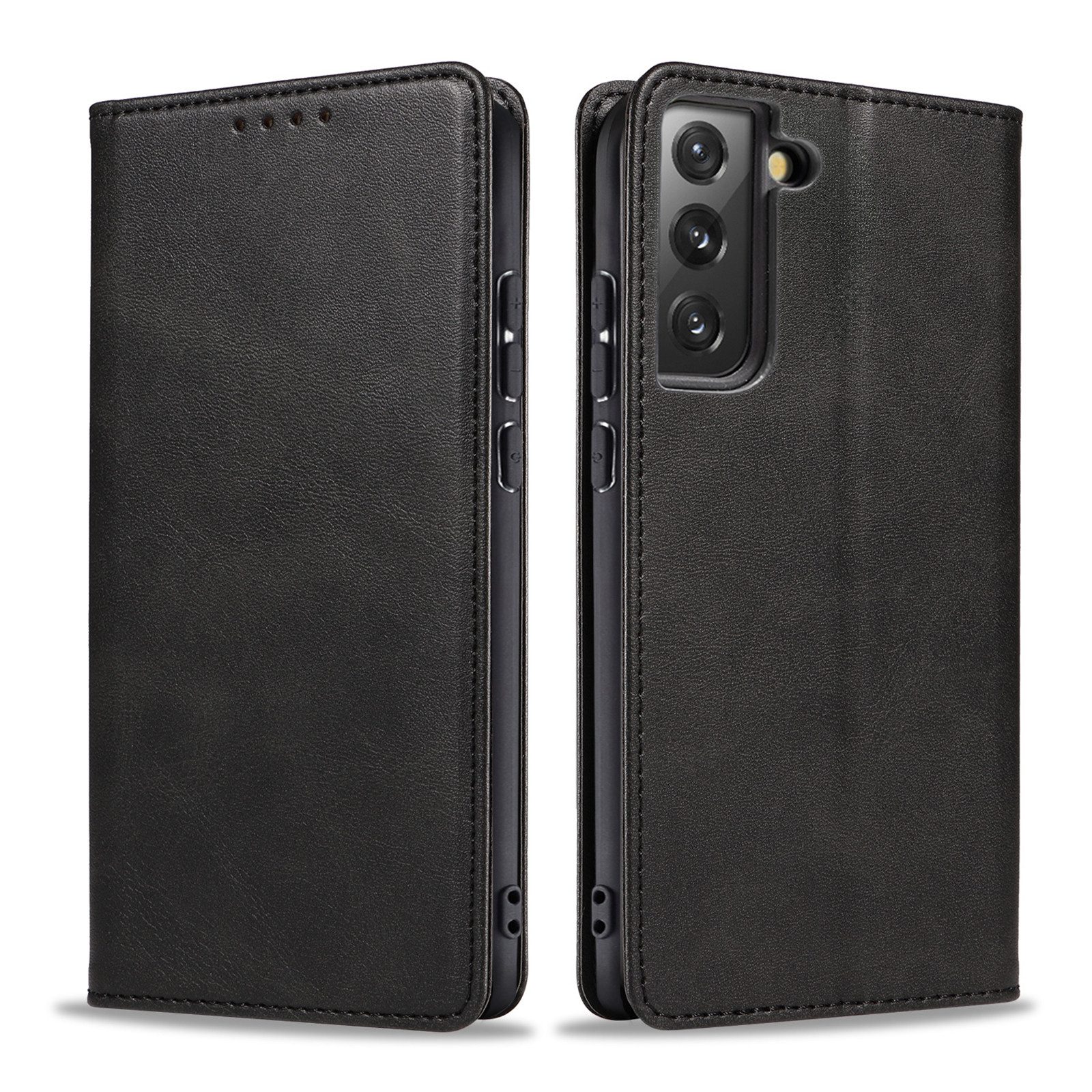 Tec-Expert Handyhülle Tasche Hülle für Samsung Galaxy S21 FE 6.4 Zoll, 6.4", Cover Klapphülle Case mit Kartenfach Fliphülle aufstellbar
