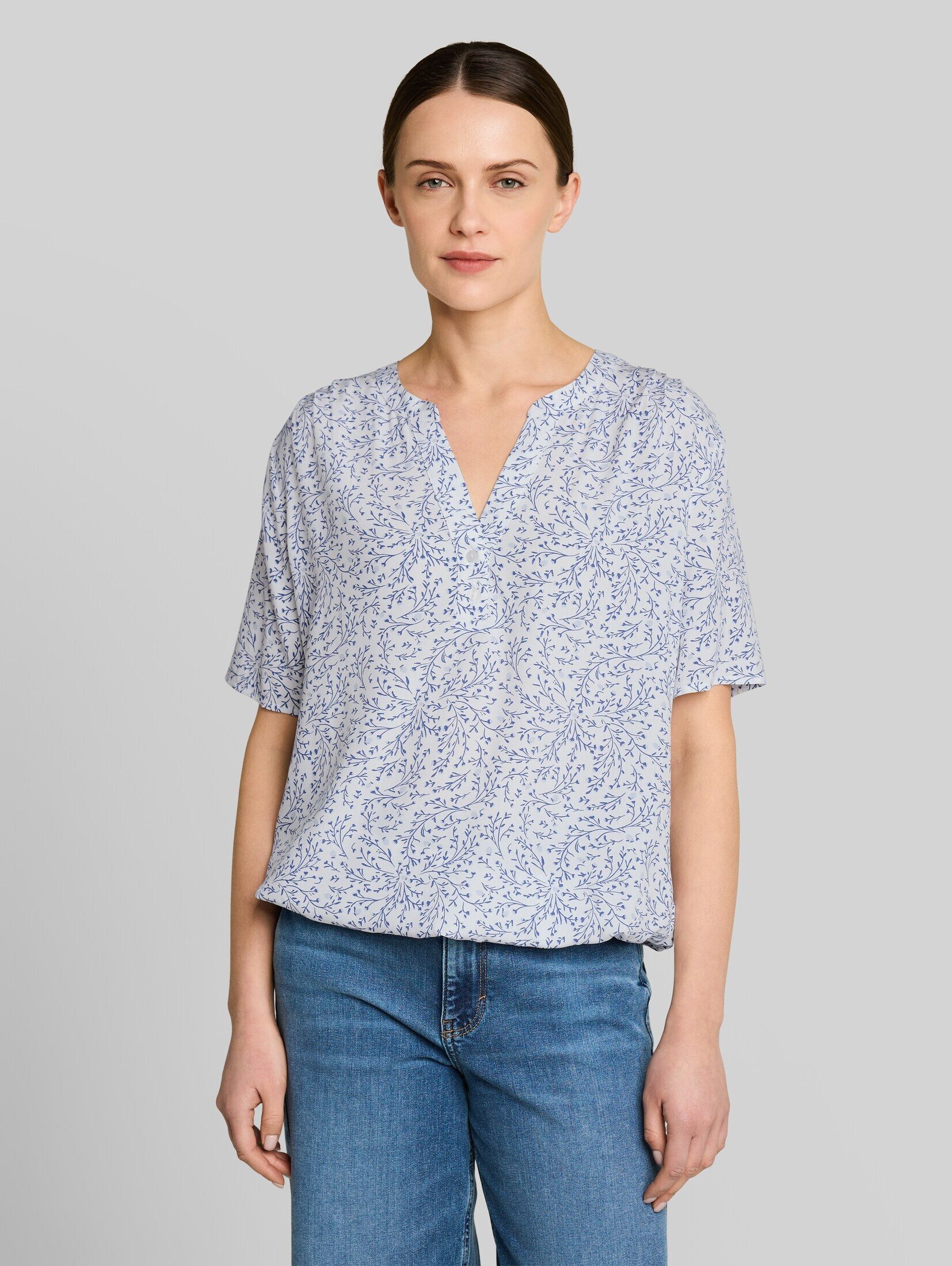 TOM TAILOR Kurzarmbluse Blusen & Shirts Bluse mit Muster