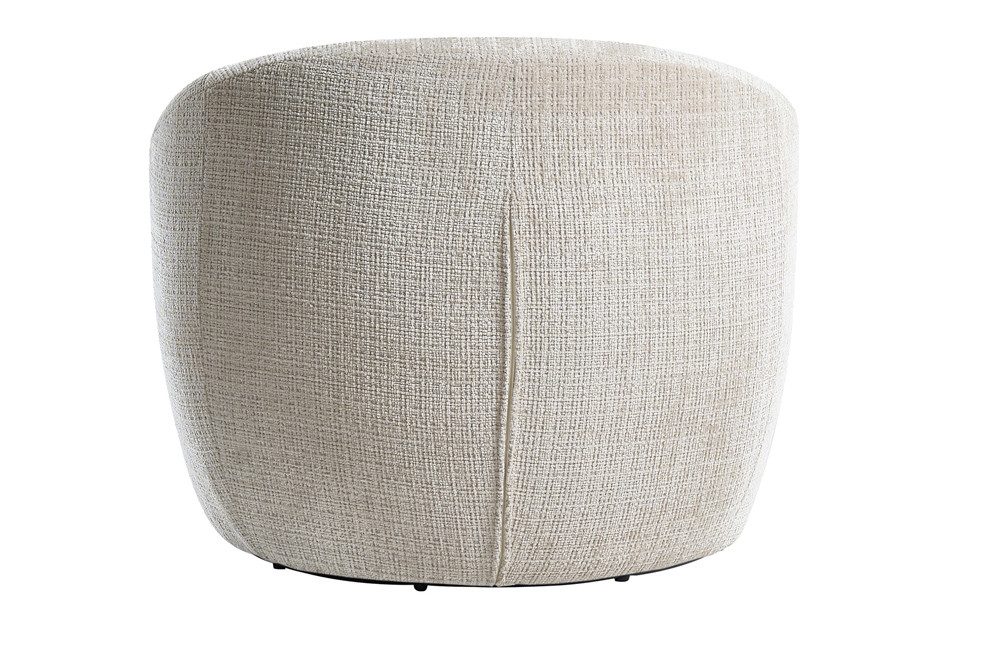 riess-ambiente Drehsessel ALPINE beige - Chenillestoff, 360° drehbar, Armlehnen, Rundumbezug (Einzelartikel, 1-St), runder Lesesessel - ideal für Wohnzimmer, Sc – Bild 5 von 5