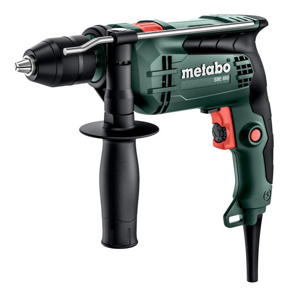 metabo Schlagbohrmaschine SBE 650, max. 1500 U/min, Im Kunststoffkoffer