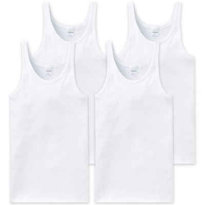 Schiesser Unterhemd Basic (3-St) schlichtes Basic-Unterhemd in Top-Markenqualtiät