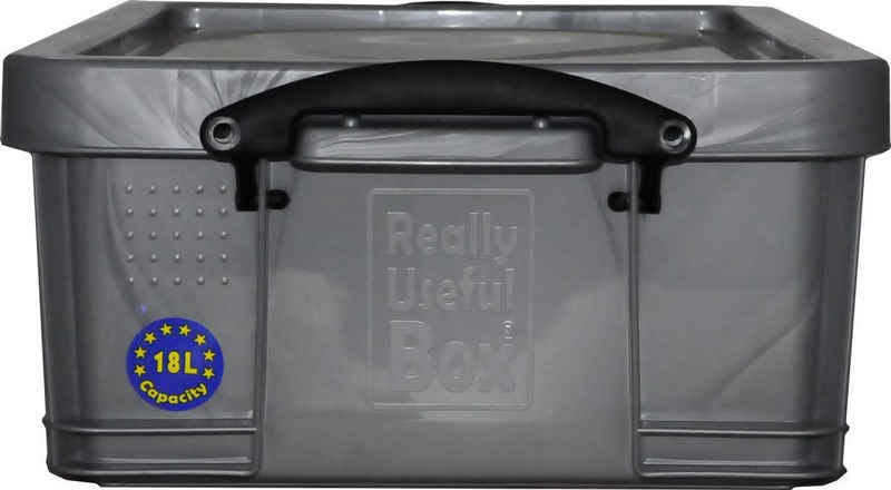 REALLYUSEFULBOX Aufbewahrungsbox Really Useful Box Aufbewahrungsbox 18l silber