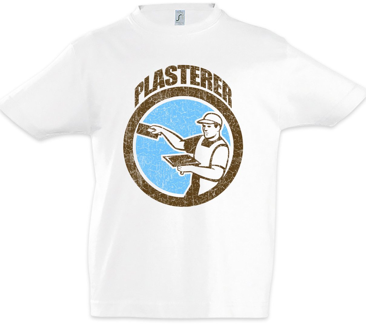 Print-Shirt Plasterer Kinder T-Shirt Stuckateur Maler Painter Artist Lackierer