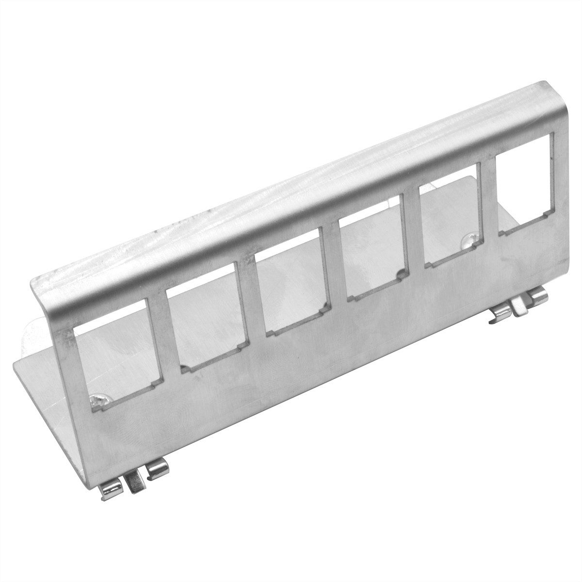 VALUE Hutschienen-Adapter unbestückt, für 6 Keystones Netzwerk-Panel