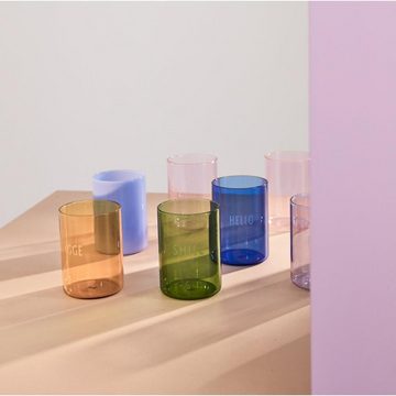 Design Letters Cocktailglas Trinkglas Favourite Glass Hello Blau
