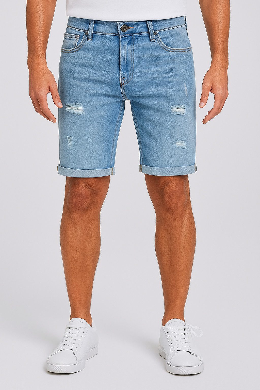 Smith & Solo Jeansshorts Herren, kurze Hosen Männer, Shorts 5-Pocket Style günstig online kaufen