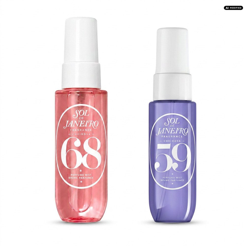 Sol de Janeiro Gesichts- und Körperspray Sol de Janeiro Cheirosa 68 und 59 Body Mist Duo, Fruchtig-florales und warm-holziges Duft Duo für Körper und Haare