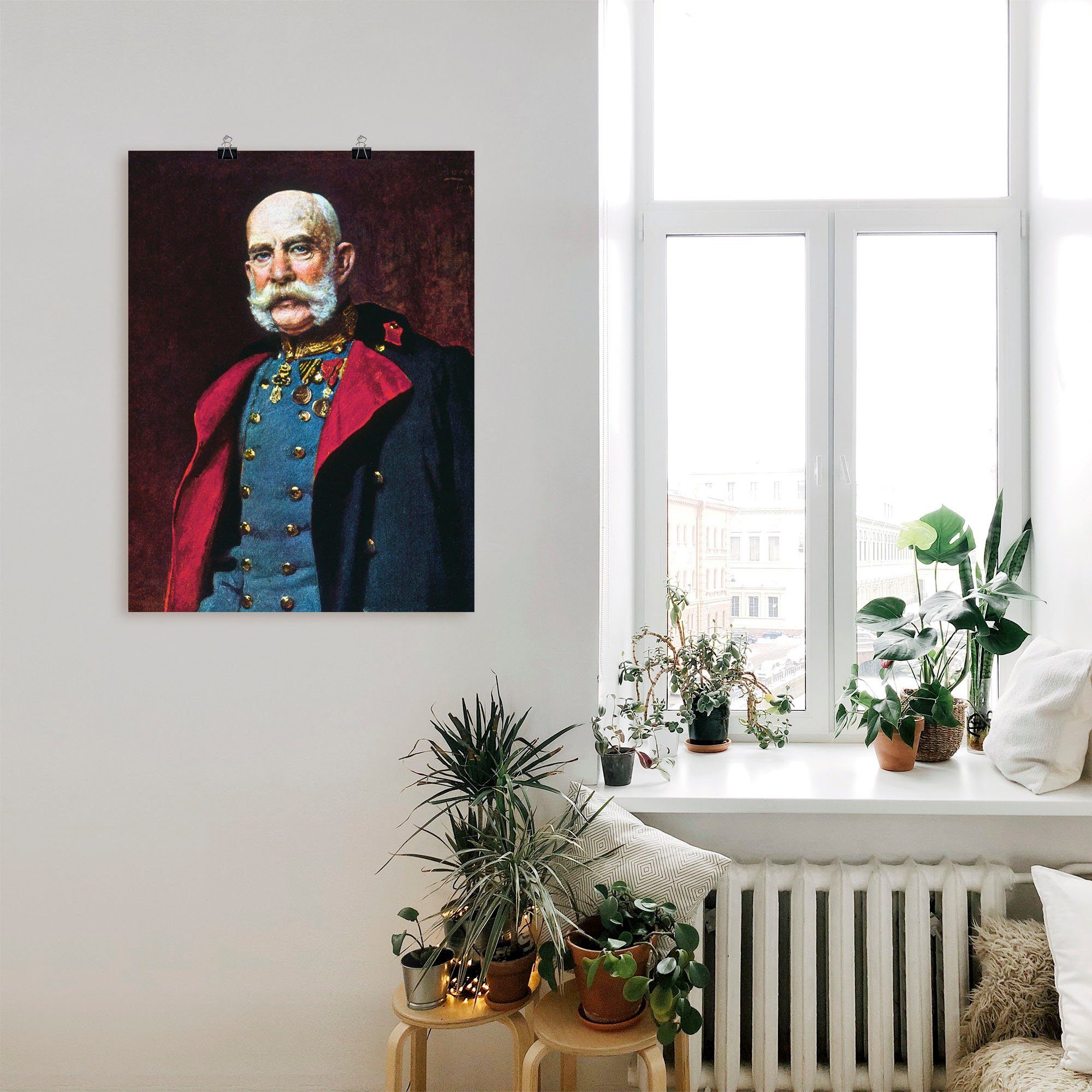 Artland Wandbild Kaiser Franz Joseph als Poster Alubild, oder in Größen 1902, I., Leinwandbild, Menschen versch. Wandaufkleber (1 St)