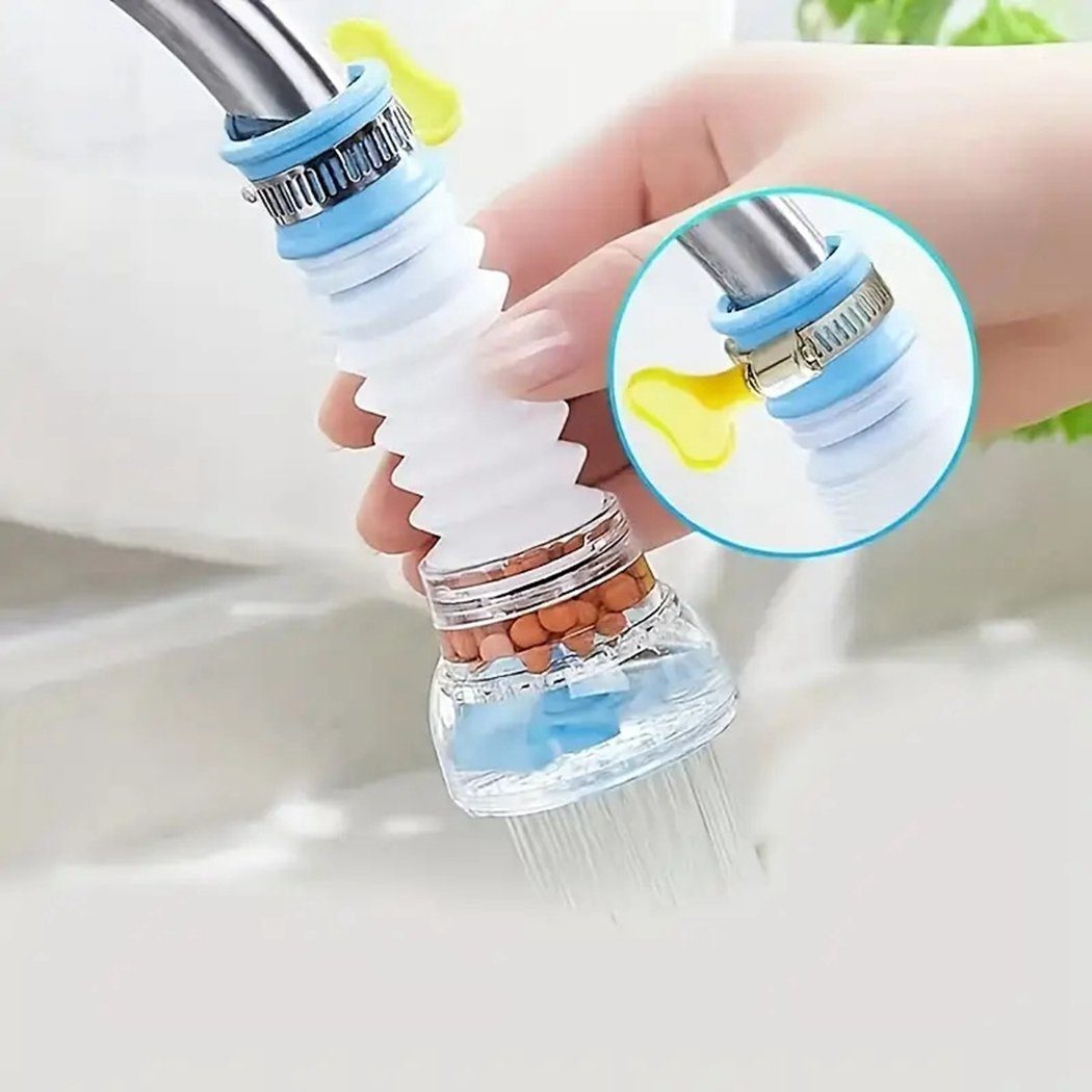 TUABUR Duschverlängerung spritzwassergeschützte Wasserhahn-Wasserfilter, Wasserfilter